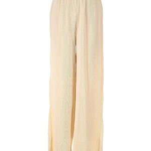 PrettyLittleThing Textured Oatmeal Wide Leg Trousers
